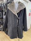 Hilary Radley fur trim wool blend coat 8