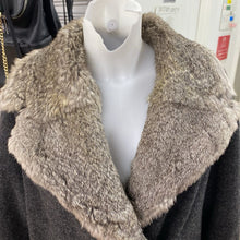 Load image into Gallery viewer, Hilary Radley fur trim wool blend coat 8
