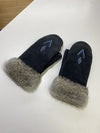 Manitobah Mukluk suede/fur mittens