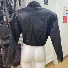 Load image into Gallery viewer, Danier cropped leather jacket M
