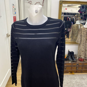 Tommy Hilfiger sheer stripe knit dress S