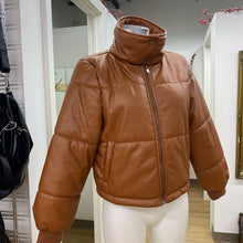 Load image into Gallery viewer, Anthropologie pleather jacket XS
