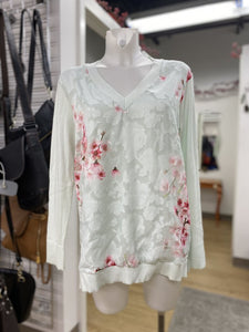 Ted Baker knit/semi-sheer top 4(L)