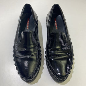 Prada sport patent loafers 38