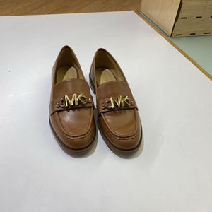 Michael Kors gold logo loafers 8