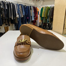 Load image into Gallery viewer, Michael Kors gold logo loafers 8
