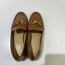 Load image into Gallery viewer, Michael Kors gold logo loafers 8
