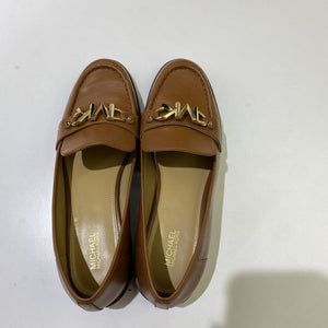 Michael Kors gold logo loafers 8