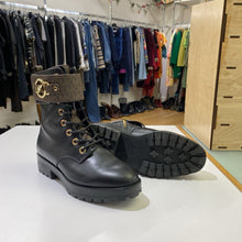 Load image into Gallery viewer, Michael Kors Rory logo combat boots 7.5
