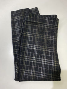 Maison Jules metallic plaid pull on pants XXL