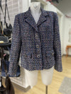 Melanie Lyne tweed metallic blazer 14