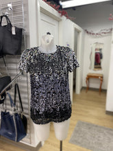 Load image into Gallery viewer, French Connection ombre sequins top S
