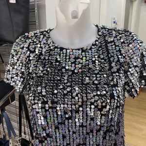 French Connection ombre sequins top S