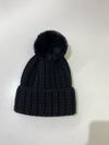 Norla Canada wool blend /faux fur pompom hat