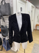 Load image into Gallery viewer, Braemar vintage sparkly velour blazer 5/6
