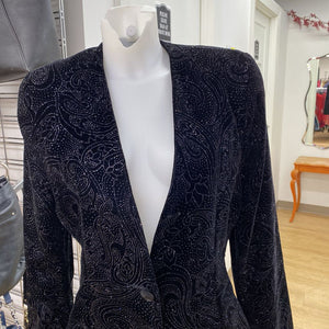 Braemar vintage sparkly velour blazer 5/6