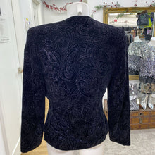 Load image into Gallery viewer, Braemar vintage sparkly velour blazer 5/6
