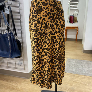 Babaton animal print slip skirt 4