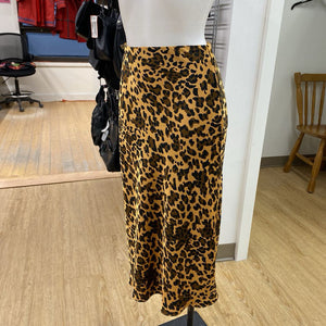 Babaton animal print slip skirt 4