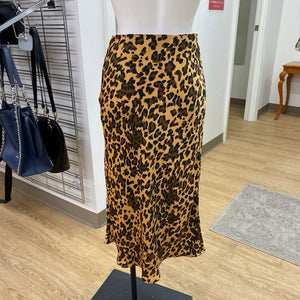 Babaton animal print slip skirt 4