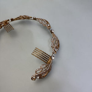 Metal/pave headband