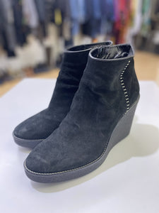 Aquatalia suede wedge boots 10