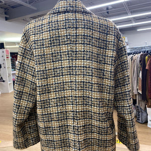 Massimo Dutti plaid coat S