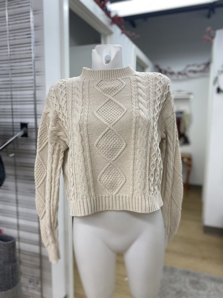 icone cableknit sweater S