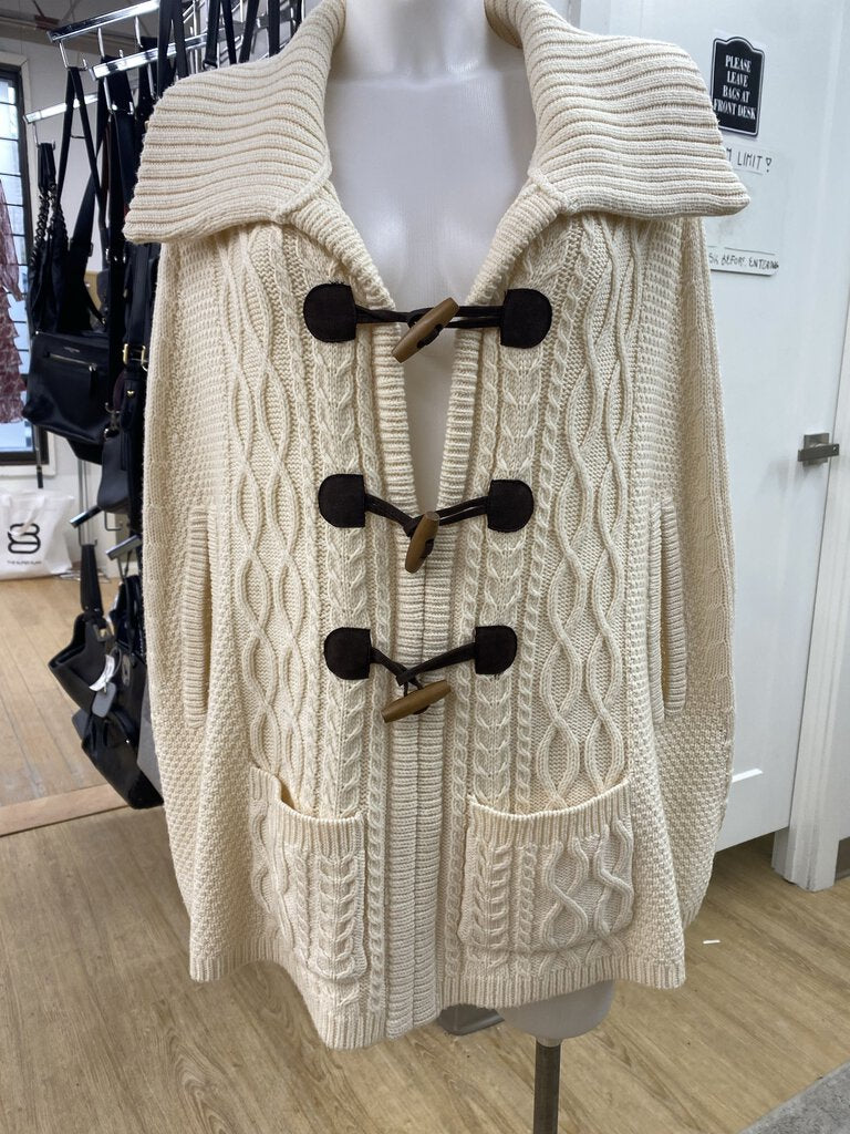 Lucky Brand cableknit poncho L