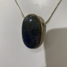 Load image into Gallery viewer, .925 chain w blue stone pendant
