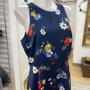 Banana Republic floral satin dress 12