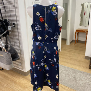 Banana Republic floral satin dress 12