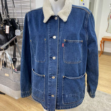 Load image into Gallery viewer, Levis sherpa collar denim jacket L
