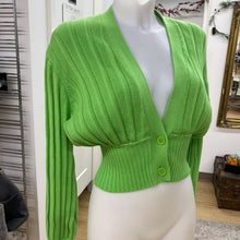 Load image into Gallery viewer, Wilfred merino wool/cotton ribbed cardi XS
