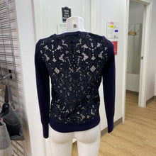 Load image into Gallery viewer, Diane Von Furstenburg merino wool/lace sweater S
