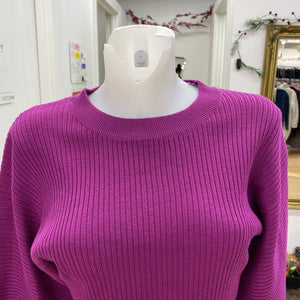 Pink Rose ribbed sweater S