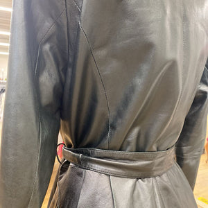 Danier leather pleated coat S