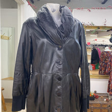 Load image into Gallery viewer, Danier leather pleated coat S
