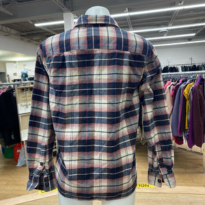 Tilley plaid flannel button up M