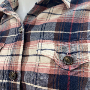 Tilley plaid flannel button up M