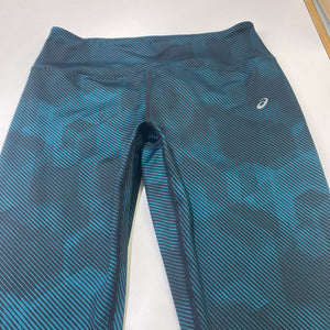 Asics striped leggings NWT L