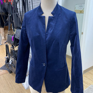 Banana Republic long & Lean Velvet blazer 6