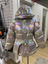 Load image into Gallery viewer, Noize iridescent quilted coat L
