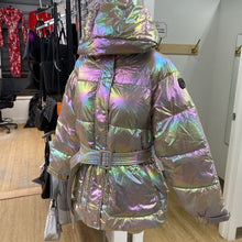 Load image into Gallery viewer, Noize iridescent quilted coat L
