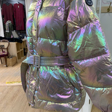 Load image into Gallery viewer, Noize iridescent quilted coat L
