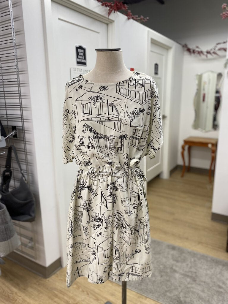 Mas Montreal print dress XL