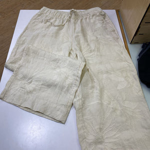 Joie embroidered linen pants NWT L