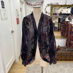 Akemi+Kin sheer/velvet open top O/S