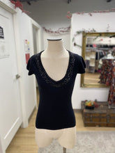 Load image into Gallery viewer, Holt Renfrew wool/angora/cashmere/blend beaded sweater S
