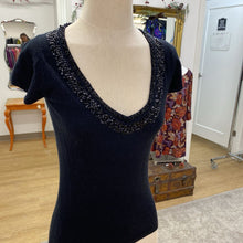 Load image into Gallery viewer, Holt Renfrew wool/angora/cashmere/blend beaded sweater S
